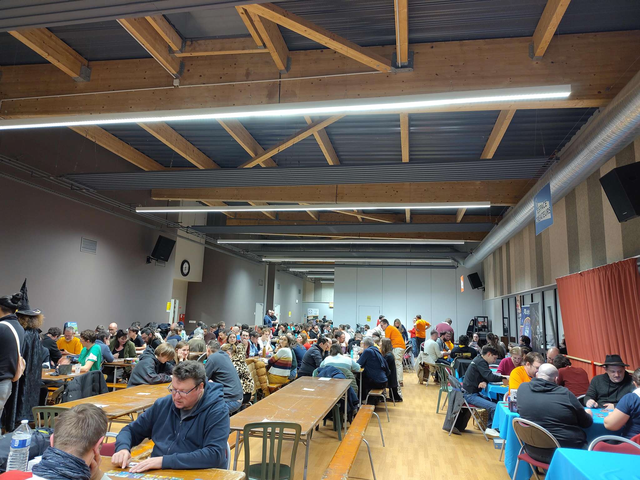 a room full of people playing board games