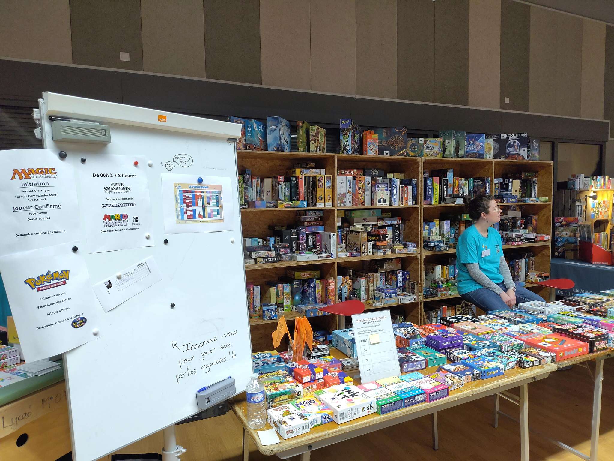 a display with lots of board games