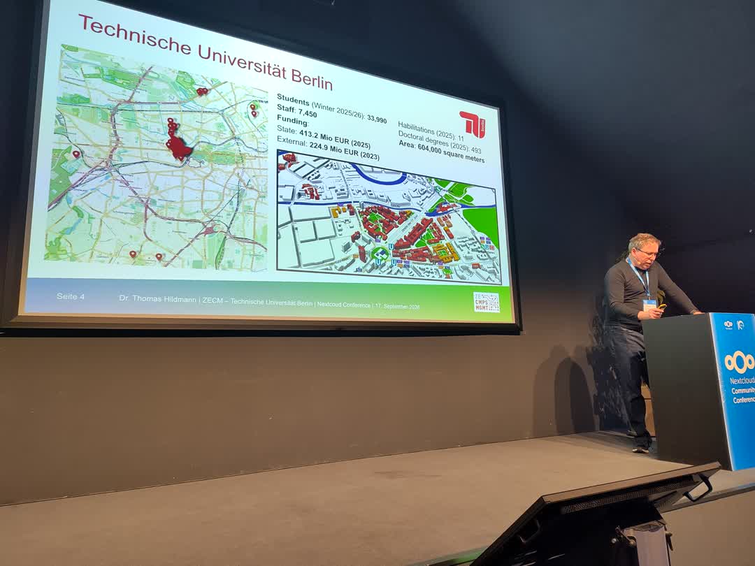 Nextcloud in Technische Universität Berlin